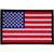 P2046B American Flag Patch with Black Borders