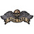 P3295 Ride Free Winged Skull Biker Patch