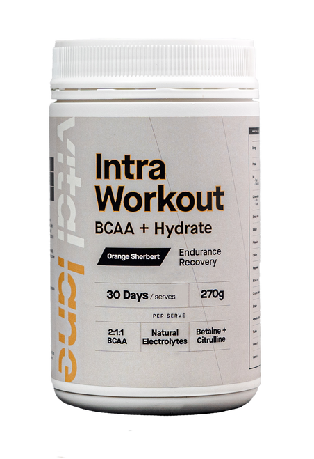 Intra Workout Orange Sherbert BCAA + Electrolyte Hydration Potassium