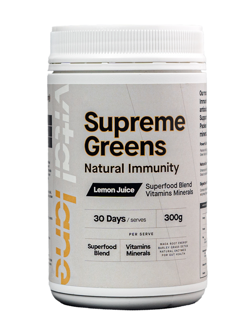 Supreme Greens Blend Powerful Superfood Wellness Nutrition Immunity Vitamins Minerals Anti-oxidants