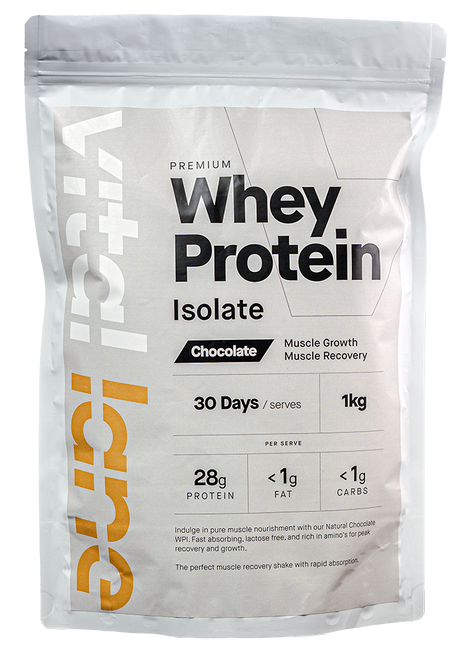 Whey Protein Isolate Chocolate Premium High Protein Content