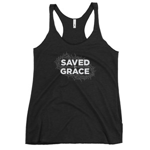 SAVED BY GRACE — Women's Racerback Tank