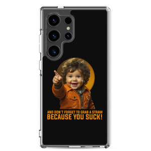 Don't Forget to Grab a Straw — Clear Case for Samsung® Don't Forget to Grab a Straw — Clear Case for Samsung®