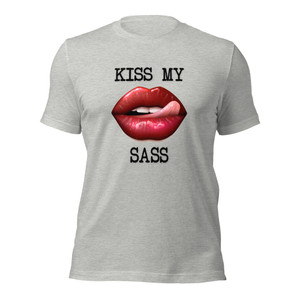 Kiss My Sass t-shirt (black text)