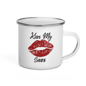 Kiss My Sass — Enamel Mug