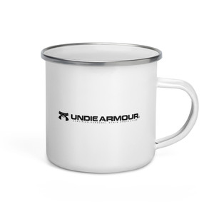 UNDIE ARMOR — CERTIFIED PERSONAL STAIN PROTECTION — Enamel Mug UNDIE ARMOR — CERTIFIED PERSONAL STAIN PROTECTION — Enamel Mug