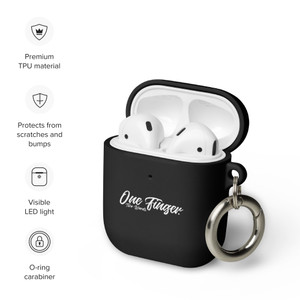 One Finger. Two Words. — Rubber Case for AirPods® One Finger. Two Words. — Rubber Case for AirPods®