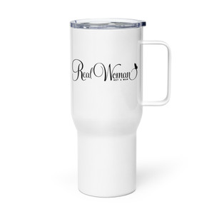 Real Woman — Not a Man — Metal Tumbler