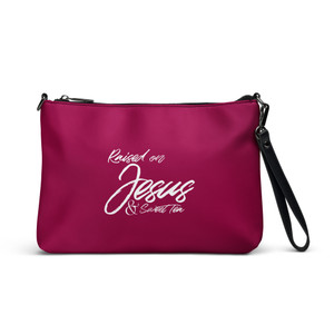 Raised On Jesus & Sweet Tea — Crossbody bag (red) Raised On Jesus & Sweet Tea — Crossbody bag (red)