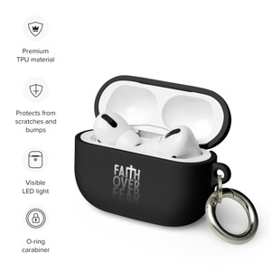 FAITH OVER FEAR — Rubber Case for AirPods®