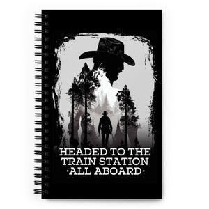 HEADED TO THE TRAIN STATION — Spiral notebook HEADED TO THE TRAIN STATION — Spiral notebook