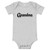 GRANDMA SAID I CAN — Baby short sleeve one piece (blk design)