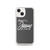 Raised On Jesus & Sweet Tea — Clear Case for iPhone® (dark)