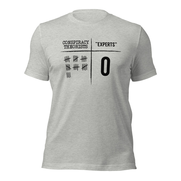 Conspiracy Theorists vs Experts (blk design)