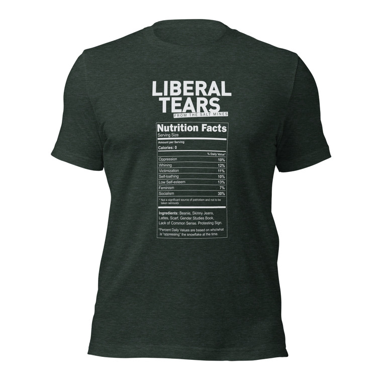 LIBERAL TEARS — NUTRITIONAL VALUE — (wht design)