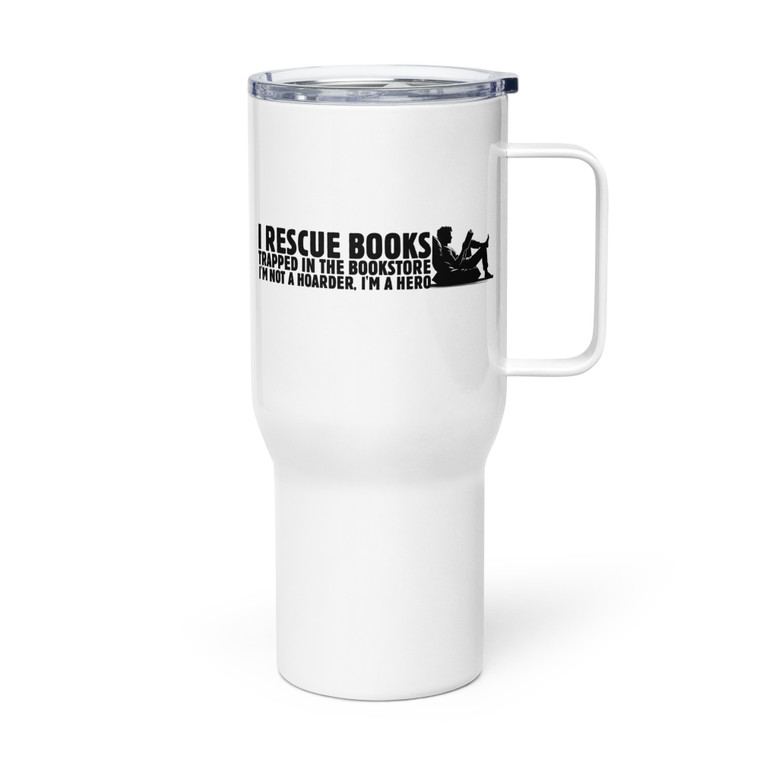 I RESCUE BOOKS — (Mens) — Metal Tumbler