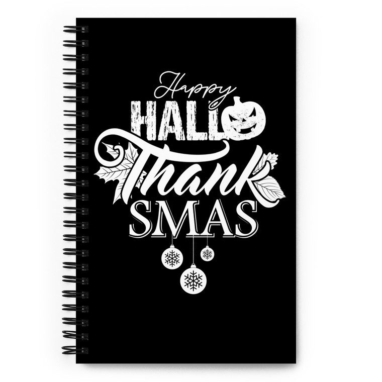 Happy Hallow Thanks Mas — Spiral notebook
