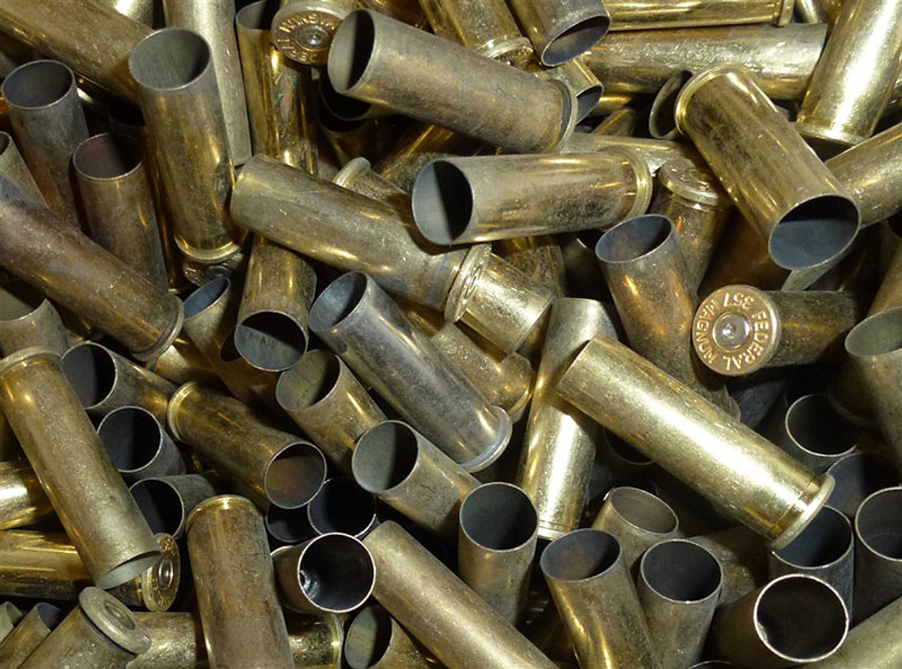 once fired 357 sig bulk nickel plated brass for reloading in stock free  shipping