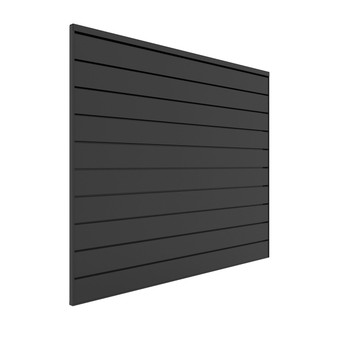 Proslat 4' x 4' PVC Slatwall Panels & Trims, Charcoal - 88104