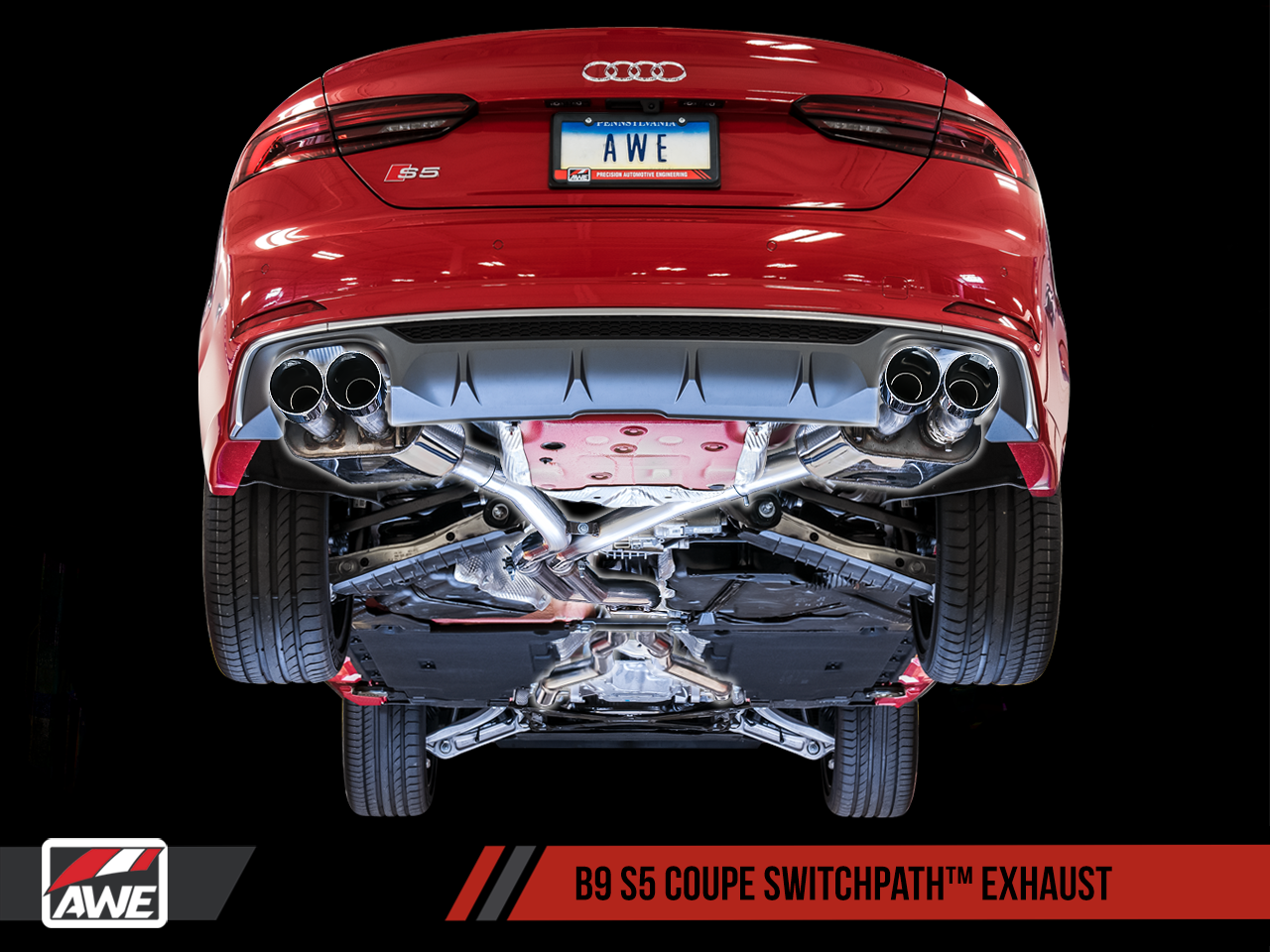 AWE Tuning Switchpath Exhaust System - Audi S5 (B9) 3.0T Coupe