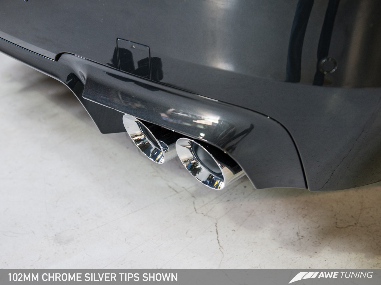 AWE Tuning Touring Edition Axle Back Exhaust for BMW F10 M5, Chrome Silver Tips