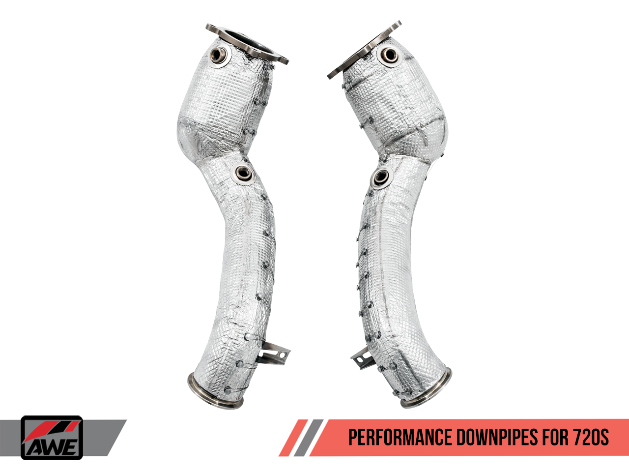 AWE Tuning Performance Downpipes for McLaren 720S (HJS 200 Cell Cats)