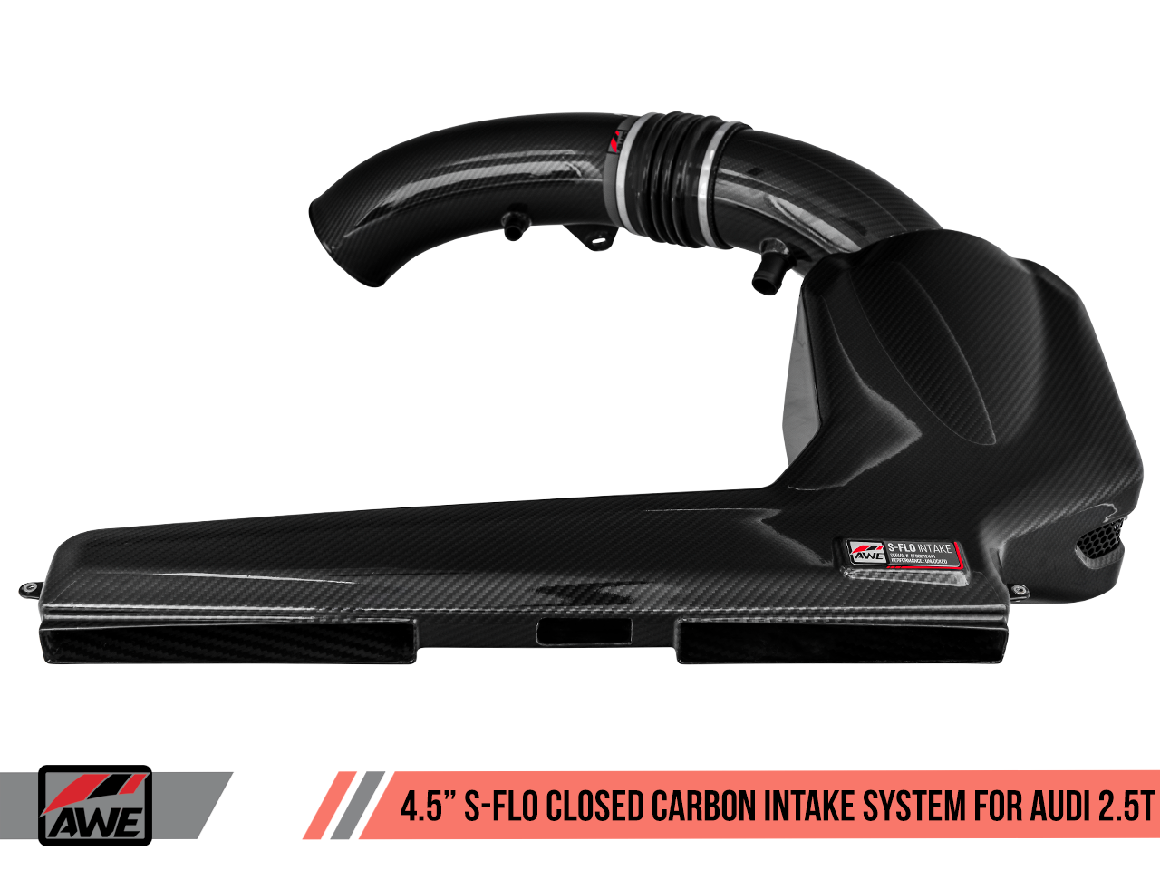 AWE Tuning 4.5" S-FLO Closed Carbon Intake System for Audi RS 3 / TT RS