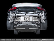 AWE Tuning Performance Exhaust and High-Flow Cat Sections for Porsche 991 Turbo - Stock Tips