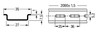 210-112 DIN Rail - steel carrier rail; 35 x 7.5 mm; 1 mm thick; 2 m long; slotted; according to EN 60715; Hole width 25 mm,  silver-colored