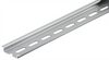 210-115 DIN rail - steel carrier rail; 35 x 7.5 mm; 1 mm thick; 2 m long; slotted; according to EN 60715; Hole width 18 mm, silver-colored