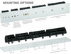 862-552 Terminal Block w/o Ground 2 Pole; 4 Conductor mounting options