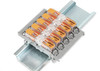 WAGO 221-2501 snapped together with 221-2401 on Din rail