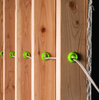 EZ Guards being used in studs with wire being ran through them