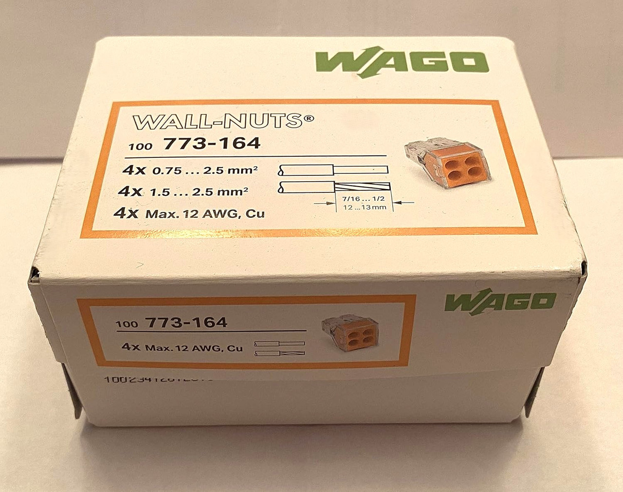 773-164/773-104 Junction Box Push Wire® Connector 100ct