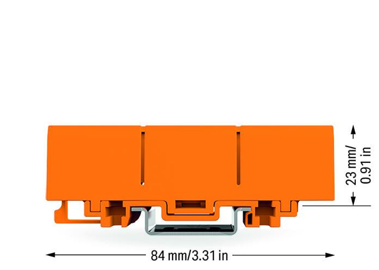 2773-500 DIN rail Mounting Carrier single and double row connectors