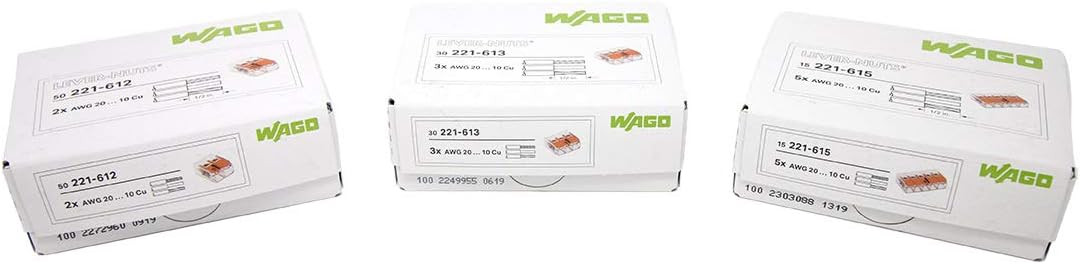 221-61X Combo 221-612 (50) 221-613 (30) 221-615 (15) Lever-Nut