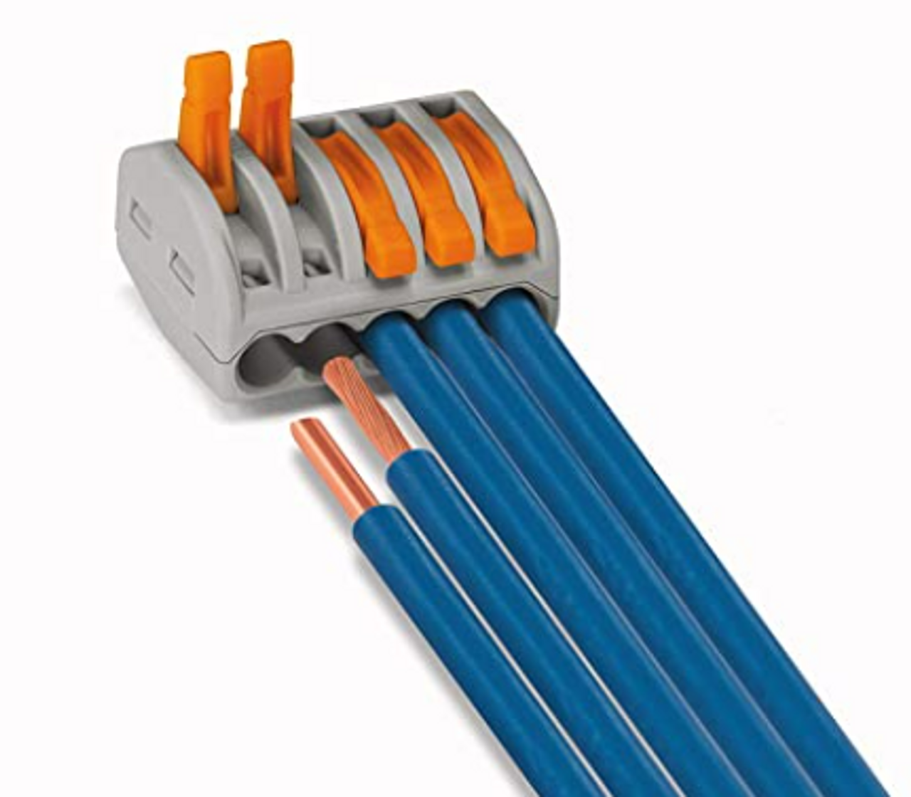 WAGO 222 Series Lever Nut 70pc Wire Splicing Connector Kit with Case. WAGO Lever Nuts 222-412, 222-413, and 222-415 are Included.