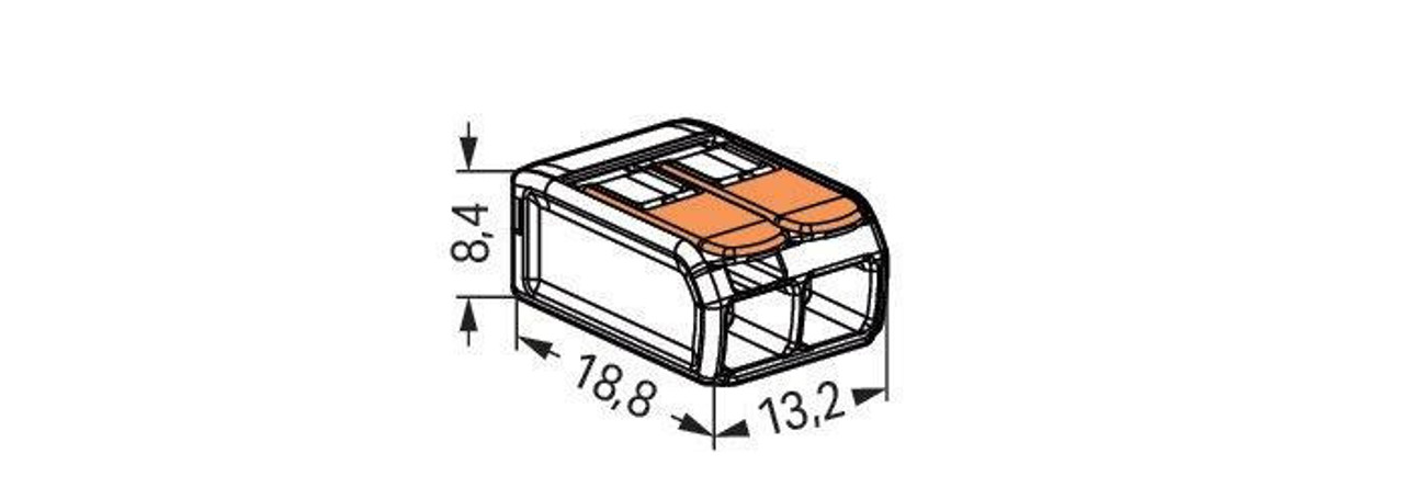 221-412 Lever Nuts - 2 Conductor  10pc