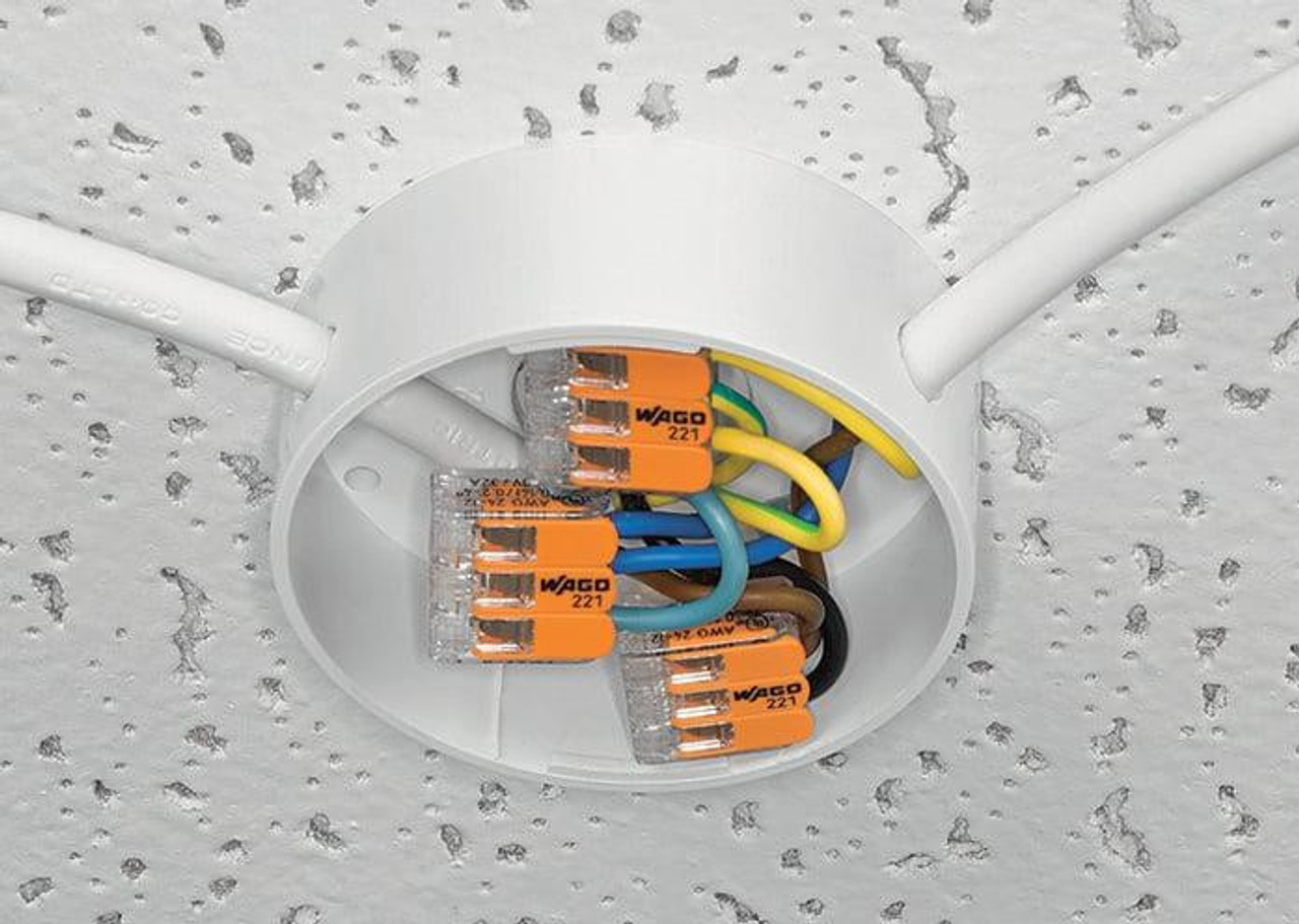 221-413 45pc Jar WAGO Wire Connectors with Levers 221-413 45pc Jar WAGO Wire Connectors with Levers