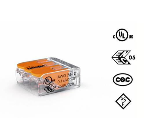 221-613 Lever Nuts - 3 Conductor 1000ct