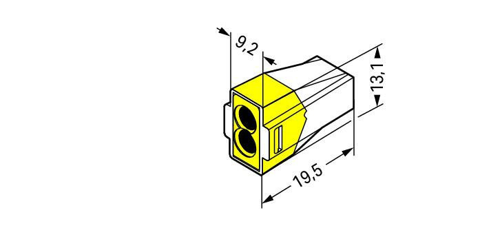 773-102 PUSH WIRE® Connector  - 2 Port 500pc