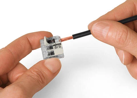 WAGO 221-683 — COMPACT Splicing Connector for Hazardous Areas (Ex e), 3-Conductor, 20-10 AWG 30pk