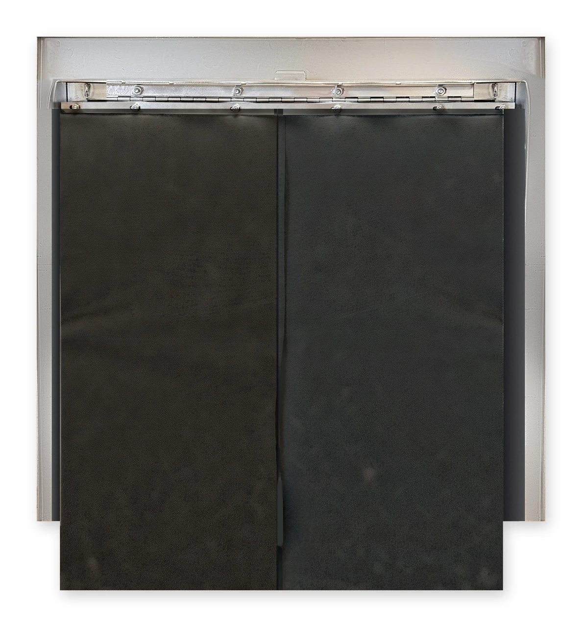 18x18 100% Stainless Steel Premium Universal Trash Chute Door w/Baffle and Protected Closer- 2" Trim - Bottom Hinged Doors