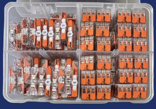 WAGO 200pc Wire Connector Kit {100pc 221-413 and 100pc 221-2401} WAGO 200pc Wire Connector Kit {100pc 221-413 and 100pc 221-2401}