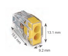 773-102 PUSH WIRE® Connector  - 2 Port 500pc