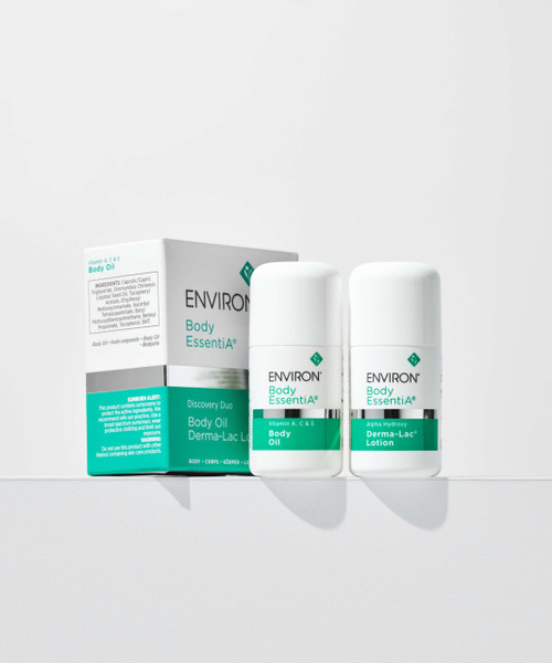 Body Essentia Discovery Duo Sample packaging and bottles