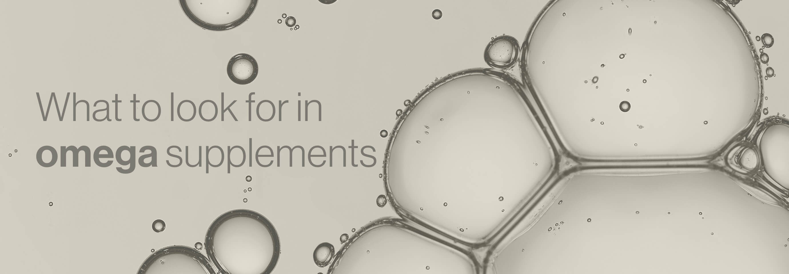 What to Look for in Omega Supplements