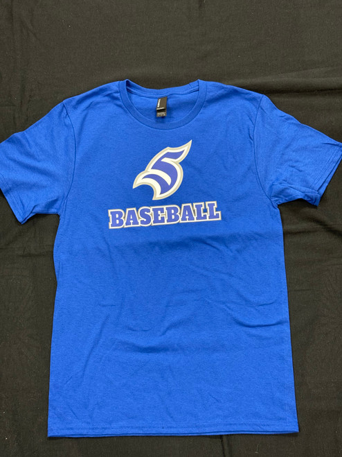 Royal Blue S Baseball Tee