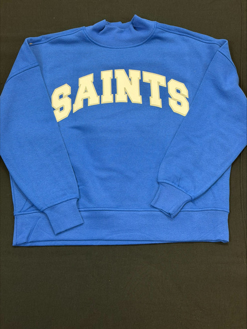 League Royal Women Saints Mock Neck