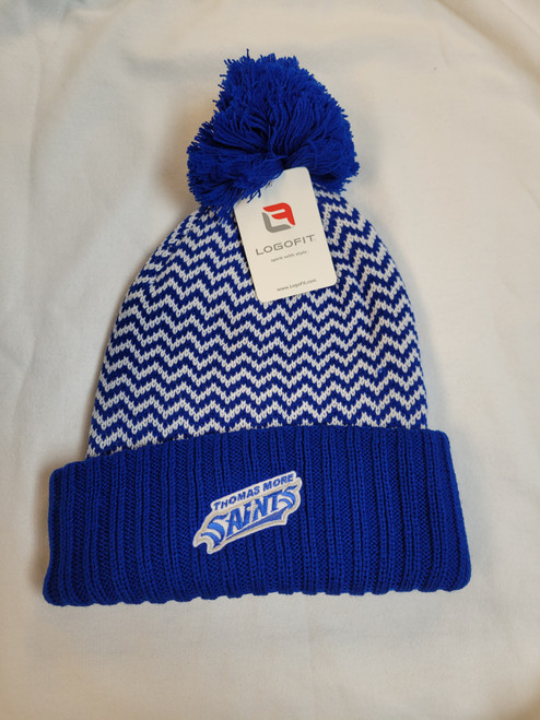 Royal and White Logo Fit Chevron Beanie